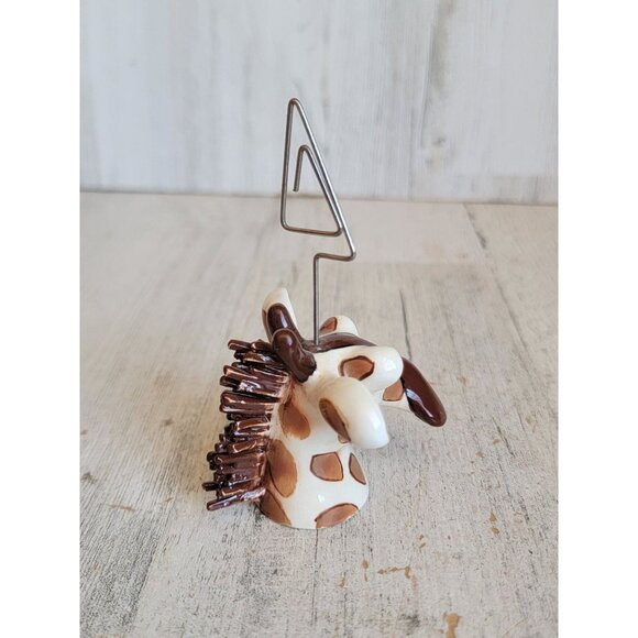 Swak photo holder giraffe head animal zoo vintage home decor - Picture 5 of 7